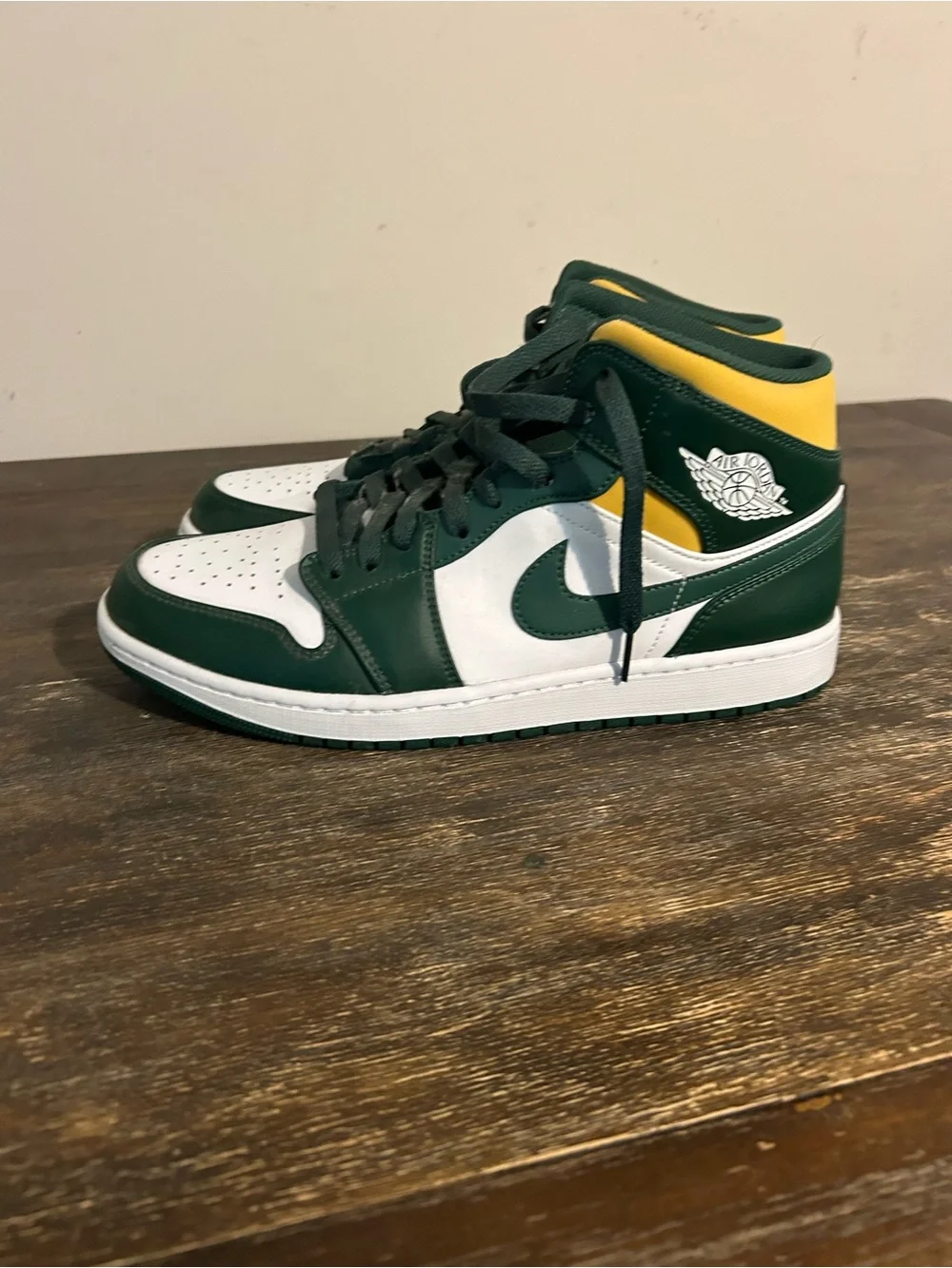 Jordan Mid-Top Sneakers in Green/White/Yellow Brand NEW